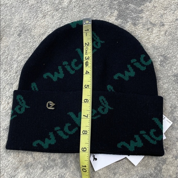 NWT Eugenia Kim x Wicked Frances Beanie Wool Knit Hat Black Green Logo main image 5